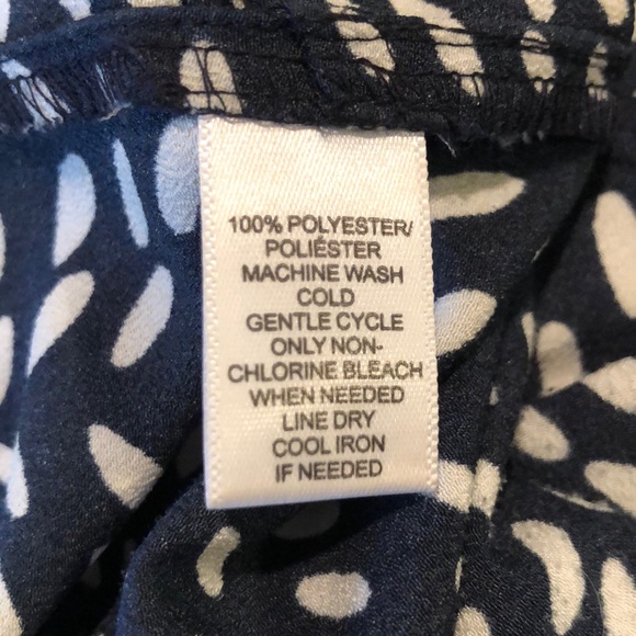 Navy and off white Loft summer dress - Picture 6 of 6